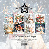 Paper Favourites Christmas Cats & Dogs 12x12 Inch Paper Pack (PF710)