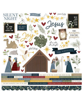 Simple Stories Silent Night Cardstock Stickers (21942)