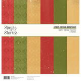 Simple Stories Simple Vintage Yuletide 12x12 Inch Vintage Basics Kit (23215)