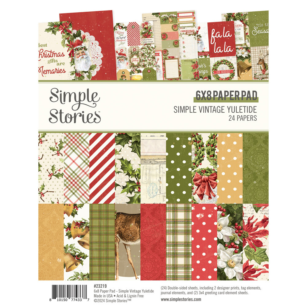 Simple Stories Simple Vintage Yuletide 6x8 Inch Paper Pad (23219)
