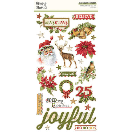 Simple Stories Simple Vintage Yuletide Chipboard (23221)