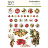 Simple Stories Simple Vintage Yuletide Decorative Brads (23232)