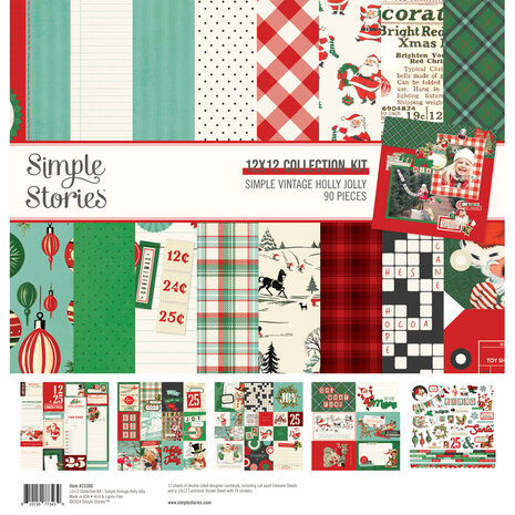 Simple Stories Simple Vintage Holly Jolly Collection Kit (23300)