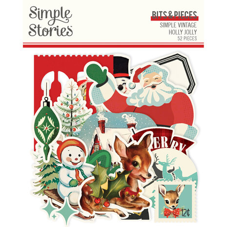 Simple Stories Simple Vintage Holly Jolly Bits & Pieces (23318)