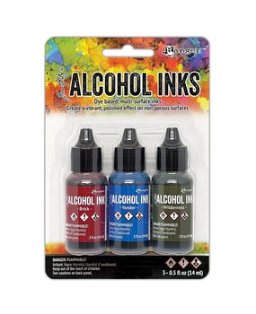 Ranger Tim Holtz Alcohol Ink - Kit Expedition (3x0.5 fl oz) (TAK86123) Ranger Tim Holtz Alcohol Ink - Kit Expedition (3x0.5 fl oz) (TAK86123)