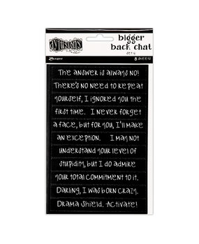 Ranger Dyan Reaveley Dylusions Bigger Back Chat Set 4 - Black (DYA86642) (DISCONTINUED)