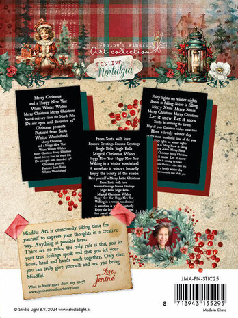 Studio Light Festive Nostalgia A5 Stickers EN (JMA-FN-STIC25) (DISCONTINUED)