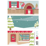 Marianne Design Decoupage Sheet A4 by Marleen Christmas Bakery Backgrounds (AK0096) (DISCONTINUED)