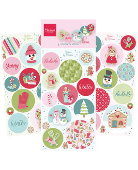 Marianne Design Decorations Stickers by Marleen Christmas Bakery (CA3198)