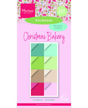 Marianne Design Cardstock 15x30cm by Marleen Christmas Bakery (PK9196) Marianne Design Cardstock 15x30cm by Marleen Christmas Bakery (PK9196)