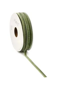 Vivant Velvet Narrow Ribbon 20m/6mm Moss (4700.2006.66)