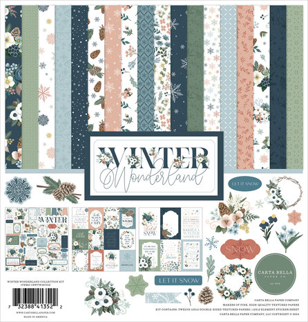 Carta Bella Winter Wonderland 12x12 Inch Collection Kit (CBWTW397016) Carta Bella Winter Wonderland 12x12 Inch Collection Kit (CBWTW397016)