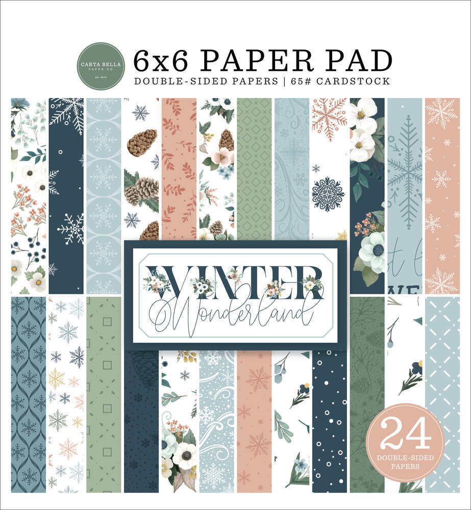 Carta Bella Winter Wonderland 6x6 Inch Paper Pad (CBWTW397023)