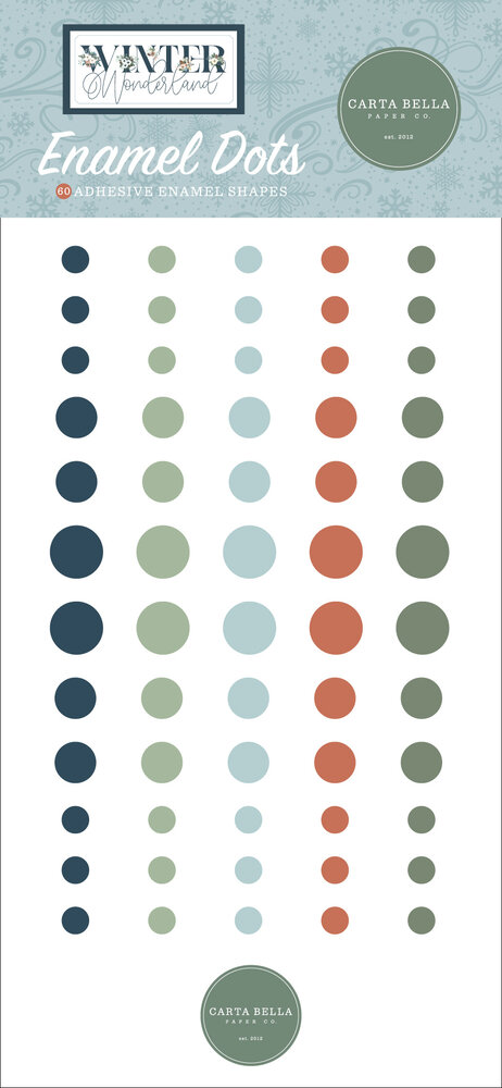 Carta Bella Winter Wonderland Enamel Dots (CBWTW397028)