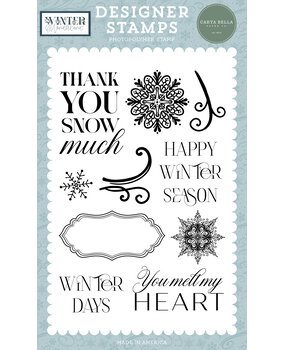Carta Bella Happy Winter Season Designer Stamps (CBWTW397044)