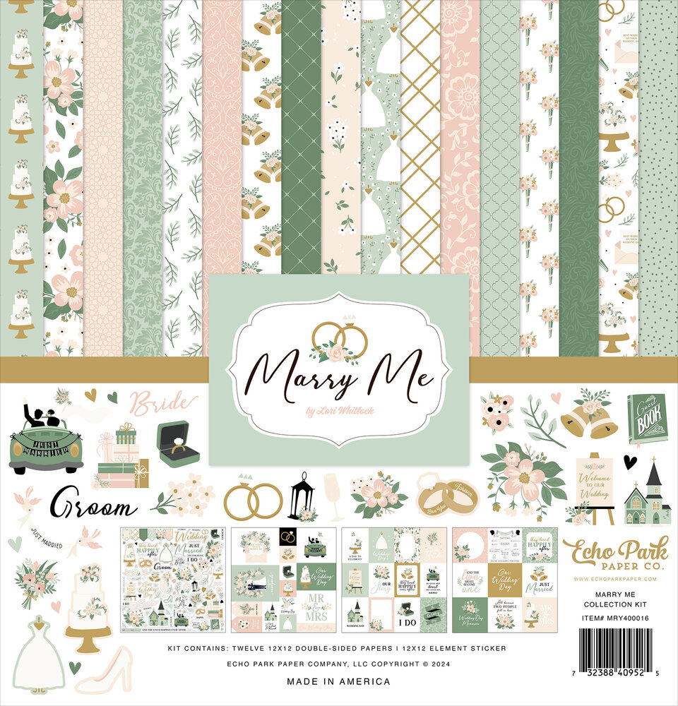 Echo Park Marry Me 12x12 Inch Collection Kit (MRY400016) Echo Park Marry Me 12x12 Inch Collection Kit (MRY400016)