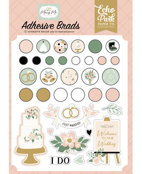 Echo Park Marry Me Adhesive Brads (MRY400020)
