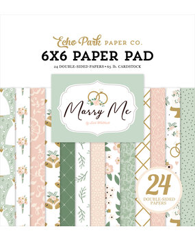 Echo Park Marry Me 6x6 Inch Paper Pad (MRY400023)