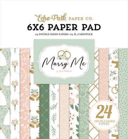 Echo Park Marry Me 6x6 Inch Paper Pad (MRY400023)