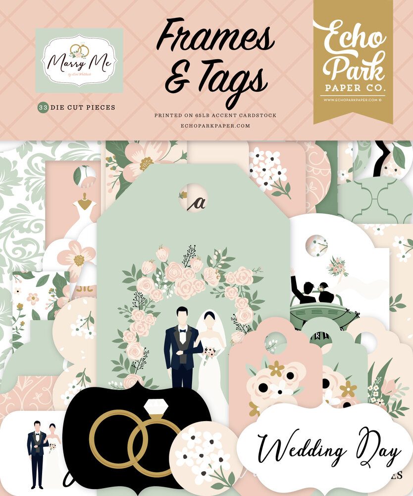 Echo Park Marry Me Frames & Tags (MRY400025)