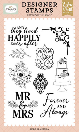 Echo Park Wedding Damasks Designer Stamps (MRY400044)