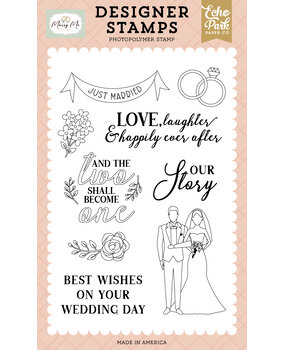 Echo Park Just Married Banner Designer Stamps (MRY400045)