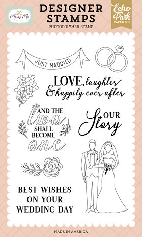 Echo Park Just Married Banner Designer Stamps (MRY400045)