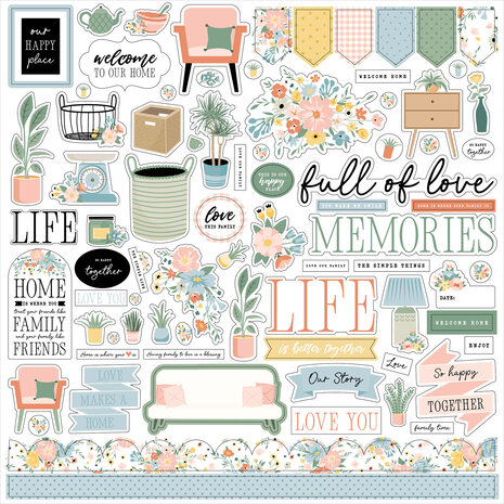 Echo Park Our Happy Place Element Sticker (OHP399014)