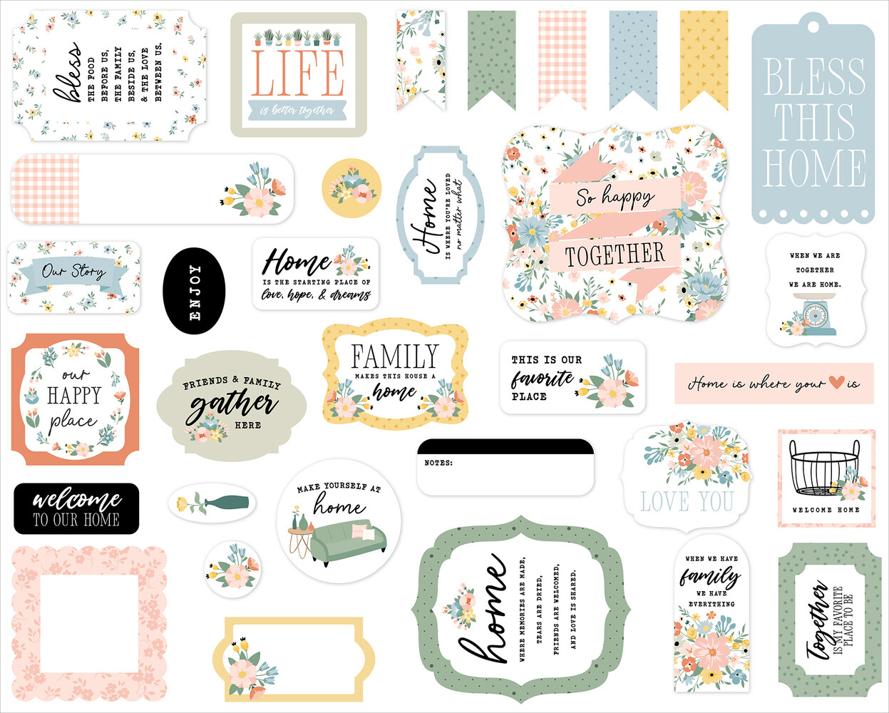 Echo Park Our Happy Place Ephemera (OHP399024)