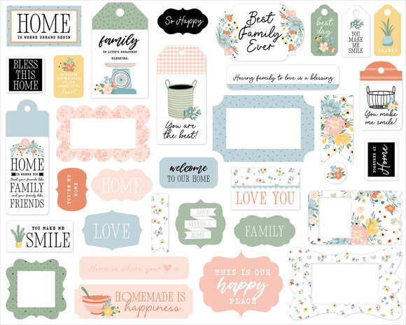 Echo Park Our Happy Place Frames & Tags (OHP399025) Echo Park Our Happy Place Frames & Tags (OHP399025)