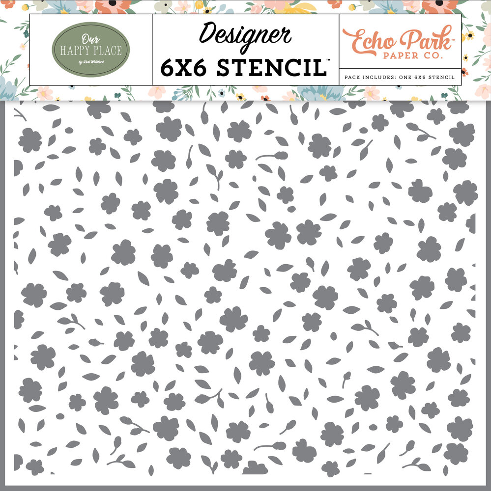 Echo Park Family Forever Floral Stencil (OHP399035)