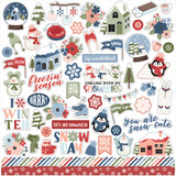 Echo Park Chilling With My Snowmies Element Sticker (SNO398014)