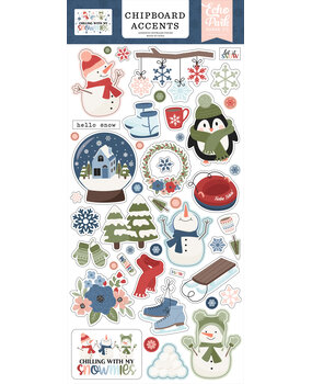 Echo Park Chilling With My Snowmies Chipboard Accents (SNO398021)