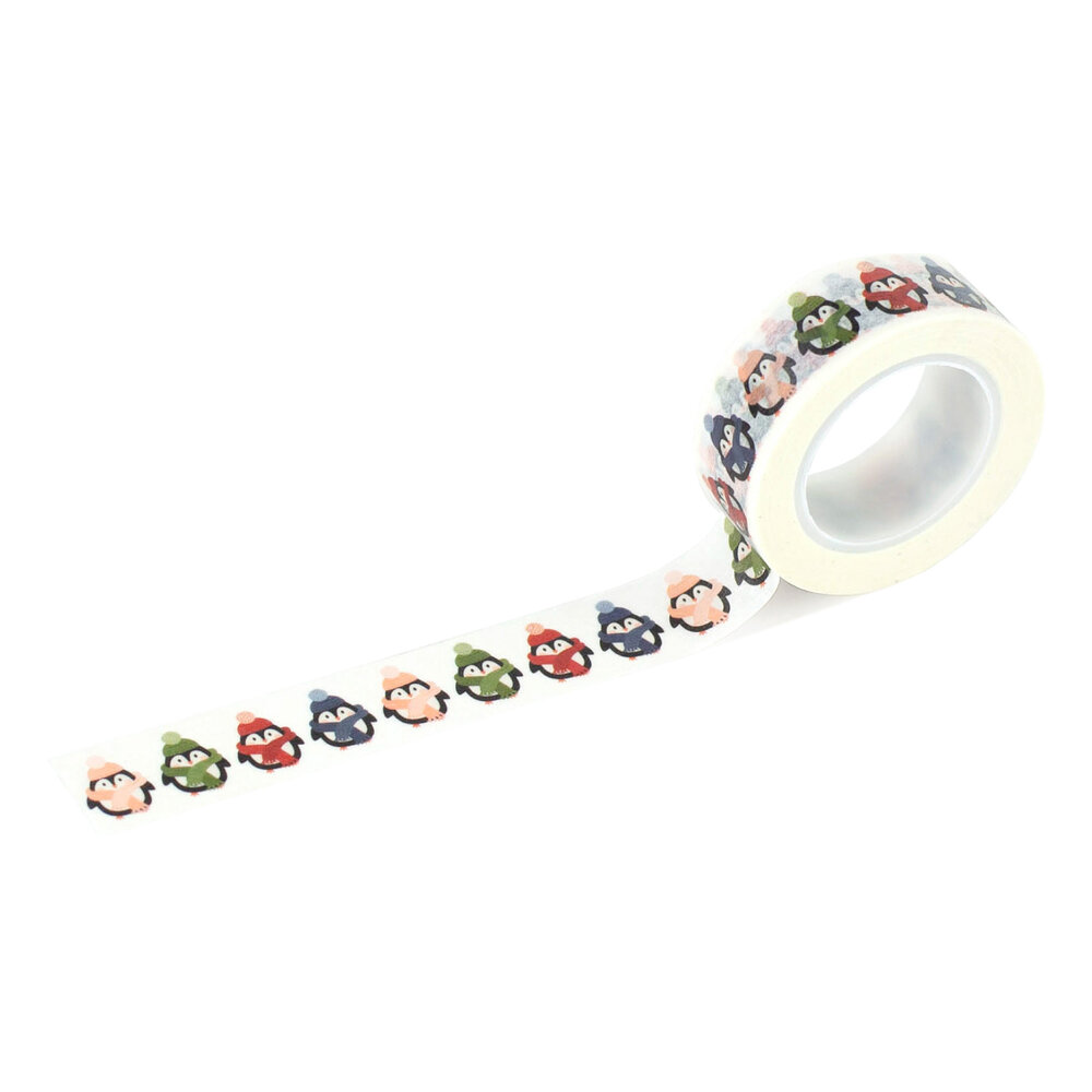 Echo Park Washi Tape Bundled Up Penguins (SNO398027)