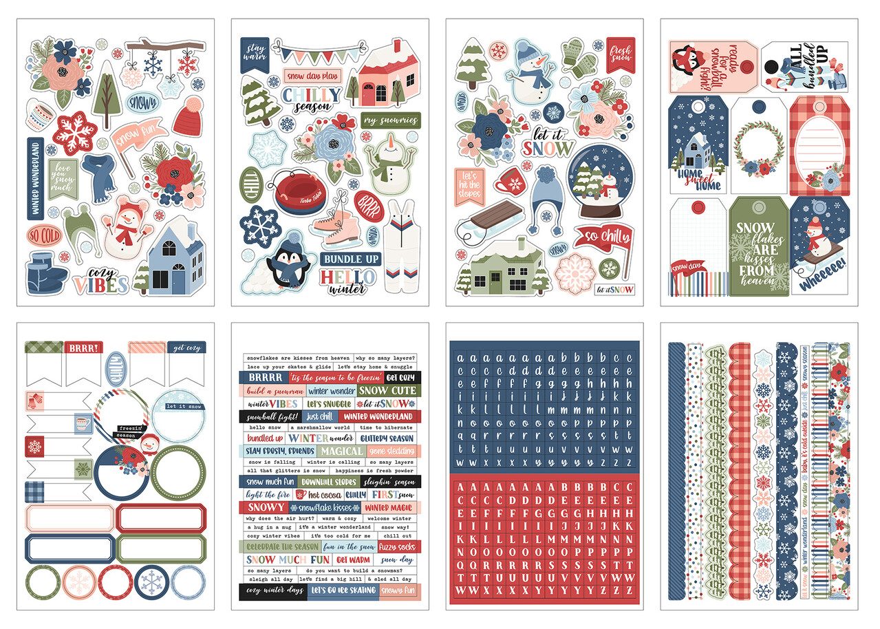 Echo Park Chilling With My Snowmies Sticker Book (SNO398029)