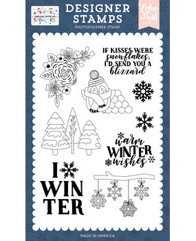 Echo Park Send You A Blizzard Designer Stamps (SNO398045)