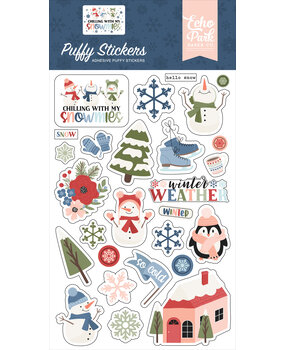 Echo Park Chilling With My Snowmies Puffy Stickers (SNO398066)