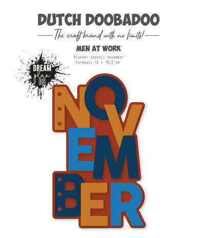 Dutch Doobadoo Dutch Planner Stencil November (470.784.337) (OUTLET)