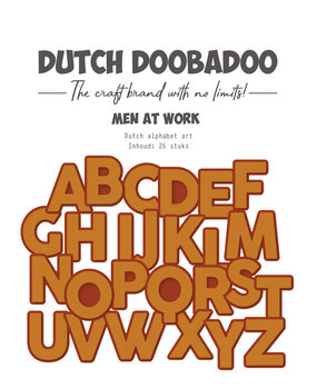 Dutch Doobadoo Dutch Alphabet Art Men at Work (27 pcs) (470.784.338)