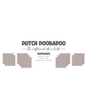 Dutch Doobadoo Chipboard 1 mm  30,5 x30,5 cm (10 pcs) (474.300.009)