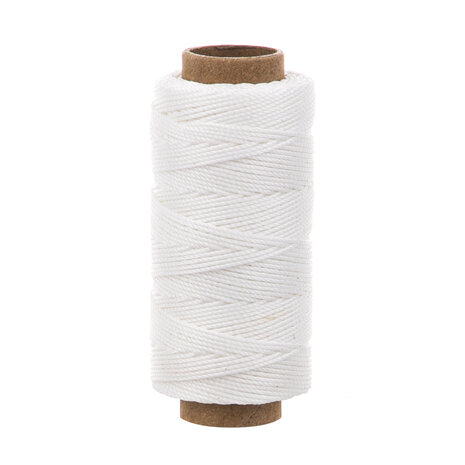 Simple and Basic Soft White Polyester Thread 50m (SBA702)
