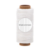 Simple and Basic Soft White Polyester Thread 50m (SBA702)