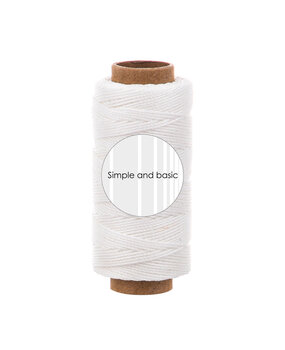 Simple and Basic Soft White Polyester Thread 50m (SBA702)