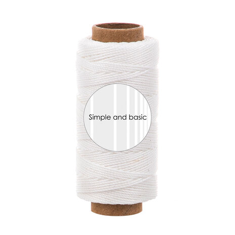Simple and Basic Soft White Polyester Thread 50m (SBA702)