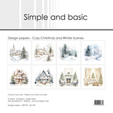 Simple and Basic Cozy Christmas and Winter Scenes 12x12 Inch Paper Pack (SBP739)