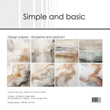 Simple and Basic Moderne and Abstract 12x12 Inch Paper Pack (SBP740)