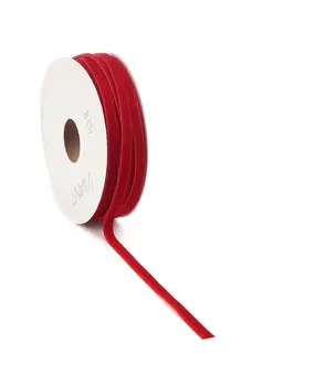 Vivant Velvet Narrow Ribbon 20m/6mm Warm Red (4700.2006.21)