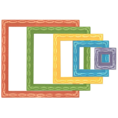 Sizzix Framelits Die by Stacey Park Fanciful, Yvette Interlaced Squares (11pcs) (666750) Sizzix Framelits Die by Stacey Park Fanciful, Yvette Interlaced Squares (11pcs) (666750)
