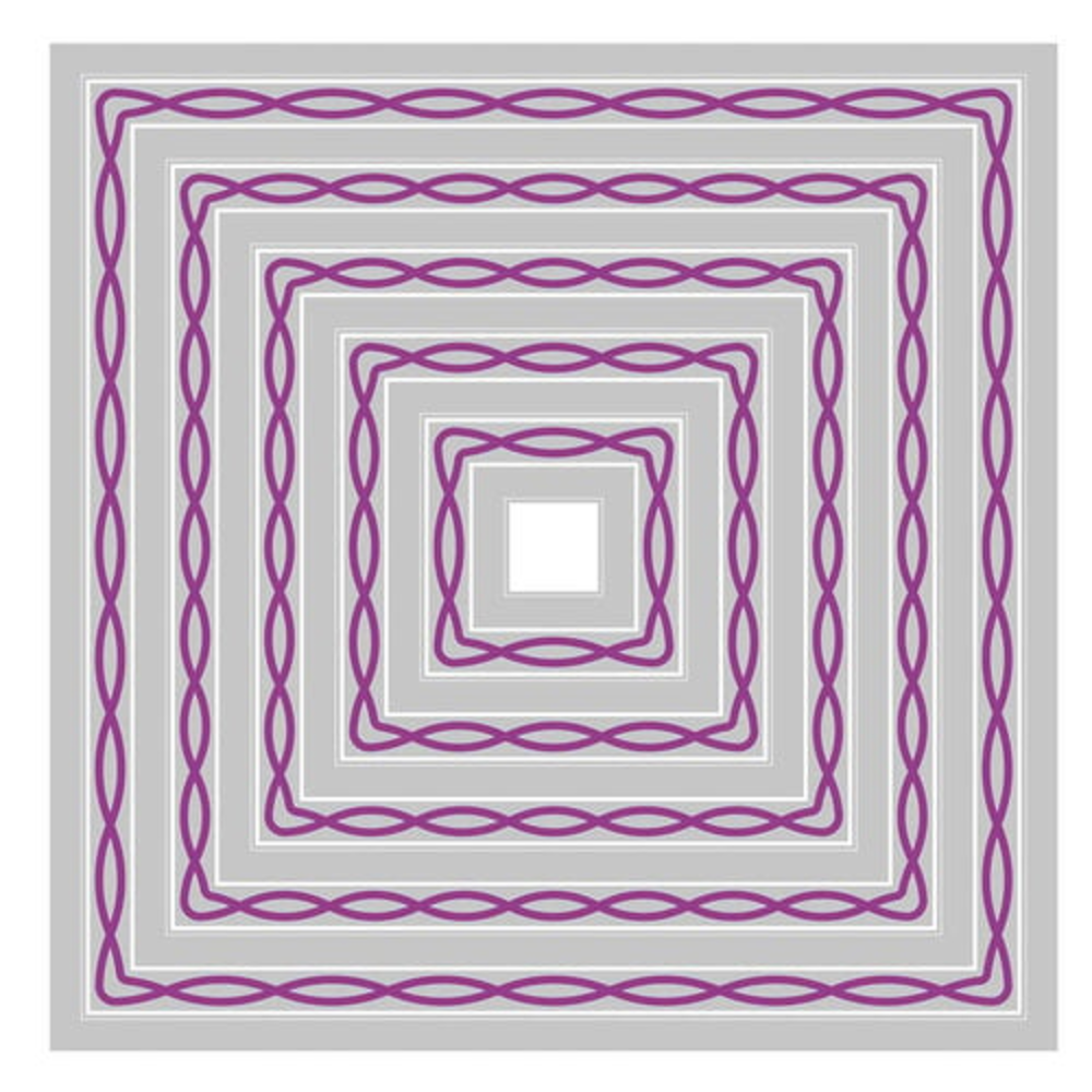 Sizzix Framelits Die by Stacey Park Fanciful, Yvette Interlaced Squares (11pcs) (666750) Sizzix Framelits Die by Stacey Park Fanciful, Yvette Interlaced Squares (11pcs) (666750)