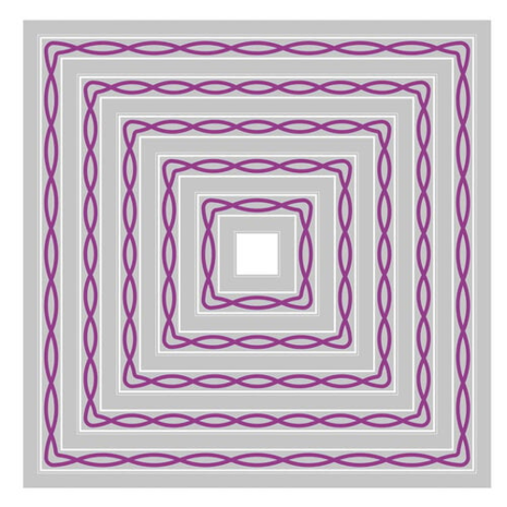 Sizzix Framelits Die by Stacey Park Fanciful, Yvette Interlaced Squares (11pcs) (666750) Sizzix Framelits Die by Stacey Park Fanciful, Yvette Interlaced Squares (11pcs) (666750)